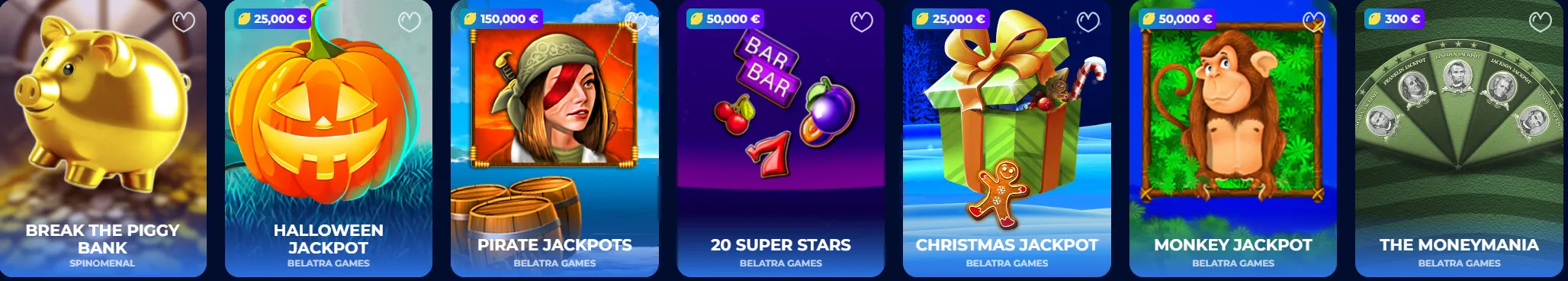 RoyalSpinia Casino jackpot games in de lobby